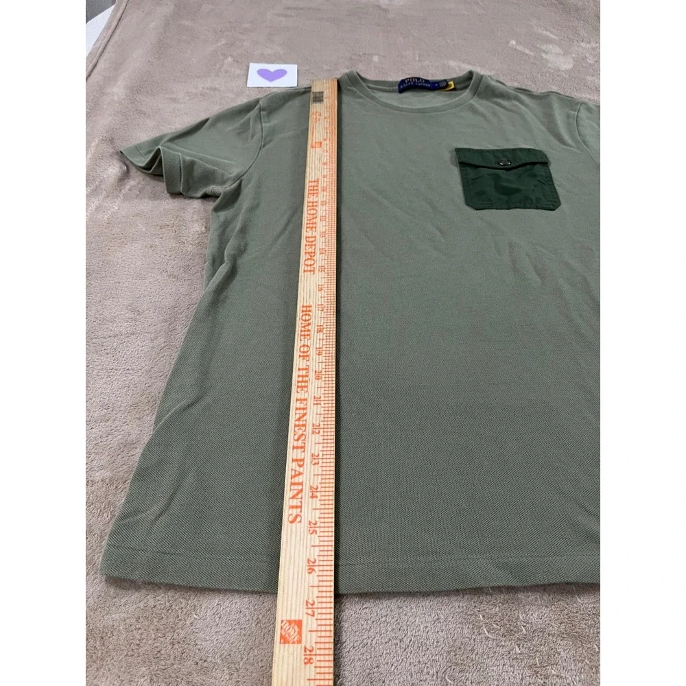Polo Ralph Lauren Mens Pocket T Shirt‎ Green Casual Short Sleeve Top